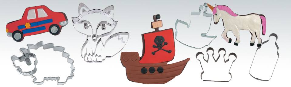 Ausstecher für kreatives Backen zum Kindergeburtstag