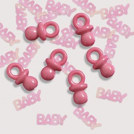 Streuteile Baby rosa - Baby Party Babyshower