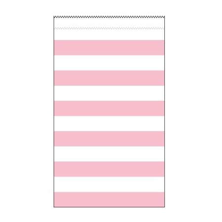 Papiertüte Streifen Rosa- Deko Kindergeburtstag