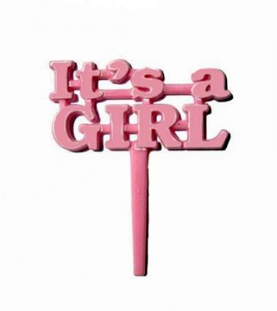 Kuchenpicker It's a girl - Deko Babyparty