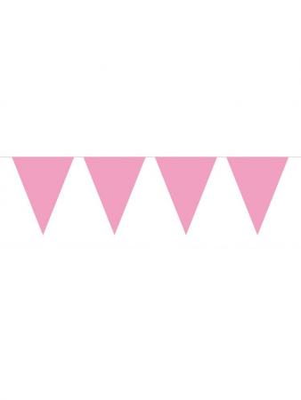 Wimpelkette Rosa - Deko Kindergeburtstag