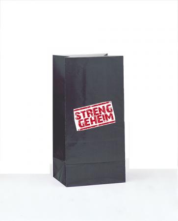 Mitgebseltüten Stren geheim inkl. Sticker zum Aufkleben