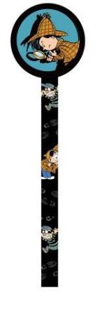 Bleistift mit Radierer Detektiv Flo, 1 St. - Mitgebsel Kindergeburtstag