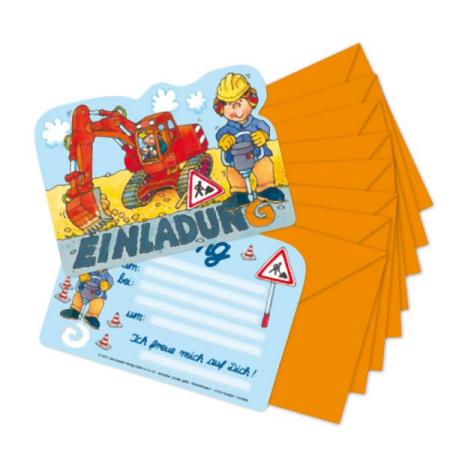 Einladung Bagger - Bagger Party Kindergeburtstag