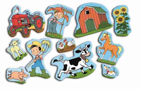 XXL Streuteile Flos Bauernhof Party - Deko Kindergeburtstag