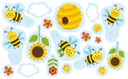 XXL Streuteile Freche Biene, 36 St.