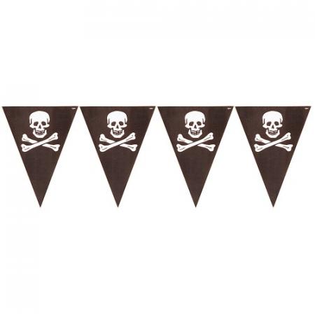Wimpelkette Totenkopf Deko Piratenparty