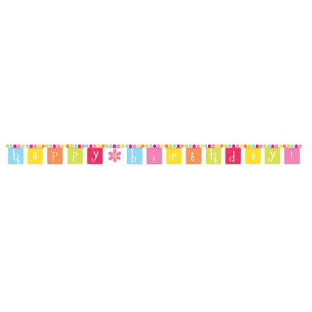 Buchstabengirlande Blumen Party Happy Birthday