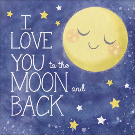 Servietten Mond-Party - Deko Babyparty