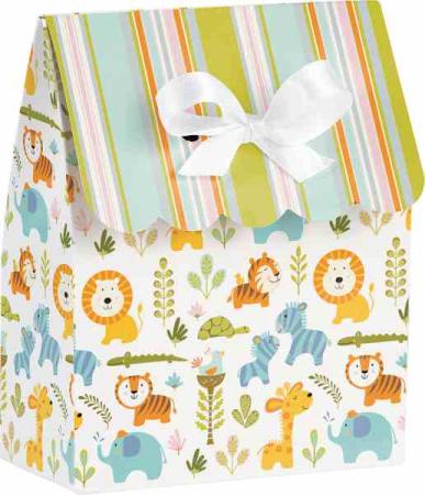 Geschenkboxen Fröhliche Dschungeltiere - Deko Babyparty