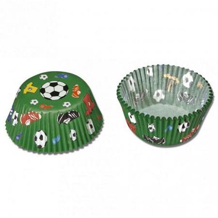 Muffinförmchen Fußball - Deko Kindergeburtstag