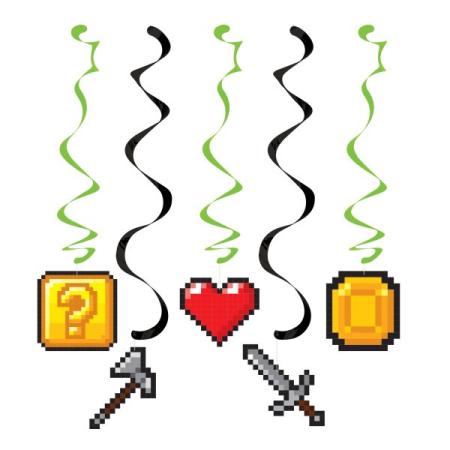 Hängedekoration Gaming Party Cumputer Kindergeburtstag