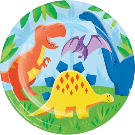 Teller Dinosaurier Party - Deko Kindergeburtstag