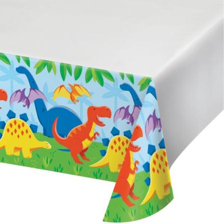 Tischdecke Dino Freunde - Deko Kindergeburtstag