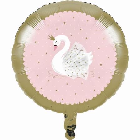 Folienballon Schwan Party Stylish Swan Party - Deko Kindergeburtstag