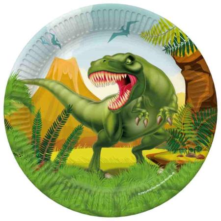 Teller Dinosaurier Party - Deko Kindergeburtstag