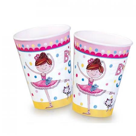 Becher Kleine Ballerina - Deko Kindergeburtstag