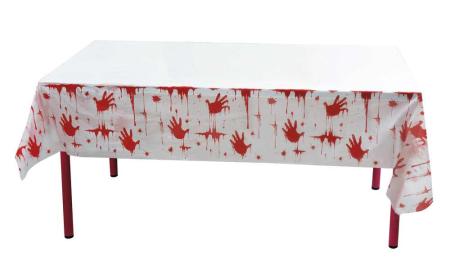 Tischdecke Bloody - Blutige Hand - Deko Halloween Party