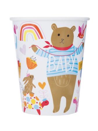 Becher Zoo Babyparty Deko Geburt Baby