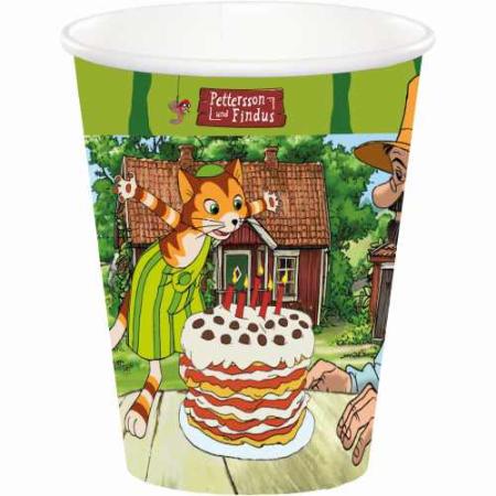 Becher Pettersson und Findus - Deko Kindergeburtstag