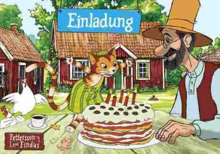 Einladung  Pettersson und Findus - Deko Kindergeburtstag