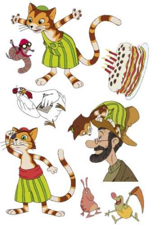 Tattoos Pettersson und Findus- Mitgebsel Kindergeburtstag