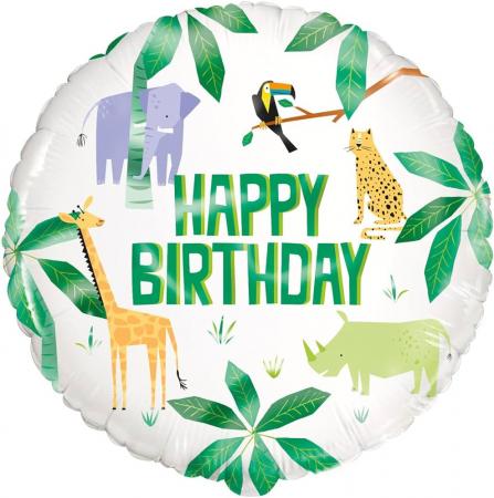 Folienballon Wilde Tiere - Deko Kindergeburtstag