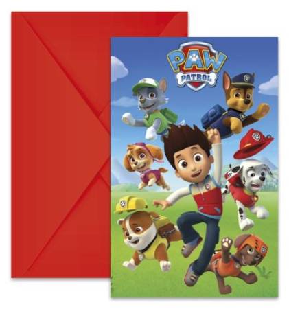Einladung Paw Partol - Deko Kindergeburtstag