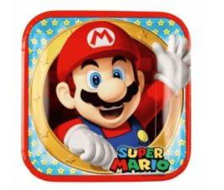 Teller Super Mario Party - Deko Kindergeburtstag