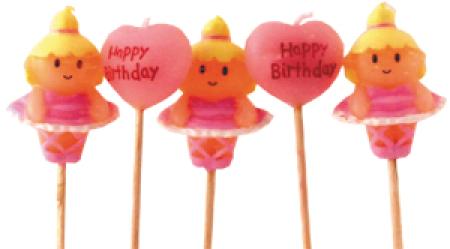 Minikerzen Ballerina - Deko Kindergeburtstag