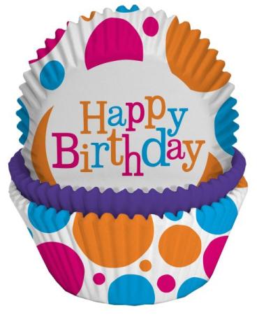 Muffinförmchen Happy Birthday - Deko Kindergeburtstag