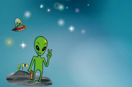Preview: Einladung Alien Party, 8 St.