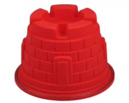 Silikon-Backform Ritterturm - Backen Kindergeburtstag