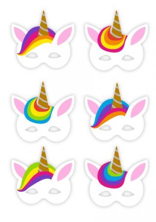 Moosgummimasken Einhorn - Party Mitgebsel