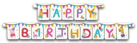 Buchstabengirlande  Peppa Wutz