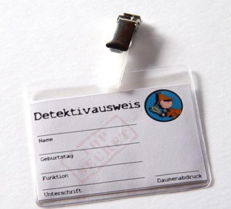 Detektivausweis, 1 St. - Deko  Kindergeburtstag