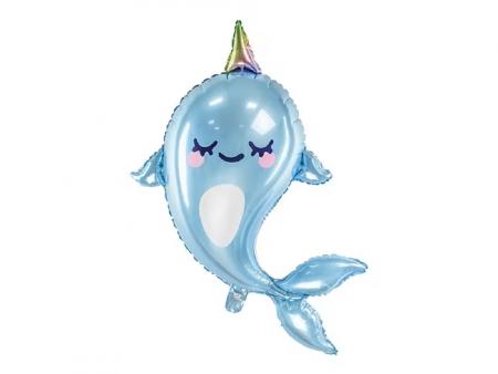 XXL Folienballon Narwal - Deko Kindergeburtstag