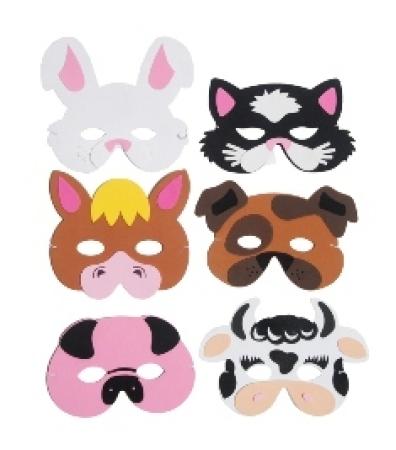 Moosgummimasken Bauernhoftiere