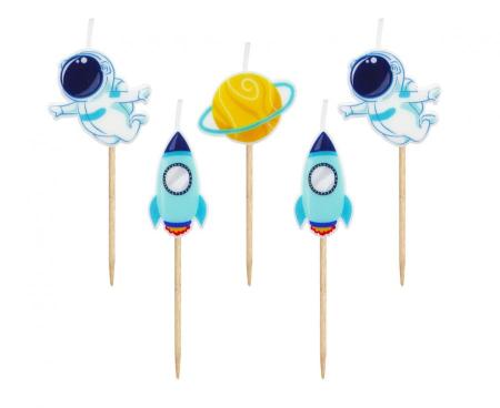 Minikerzen Weltraum - Backen für den Kindergeburtstag