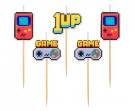 Minikerzen Gaming- Deko Kinergeburtstag