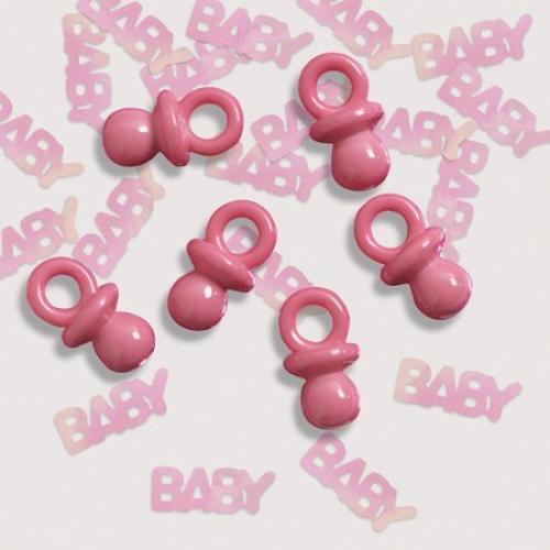 Streuteile Baby rosa - Baby Party Babyshower