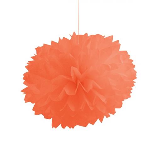 Pompoms orange - Deko Kindergebutstag