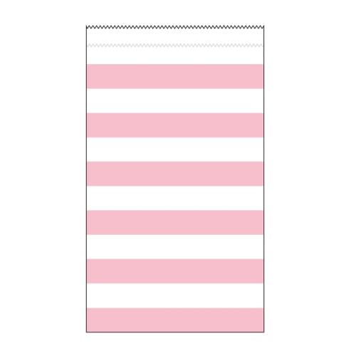 Papiertüte Streifen Rosa- Deko Kindergeburtstag