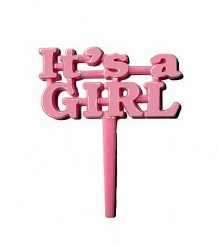 Kuchenpicker It's a girl - Deko Babyparty