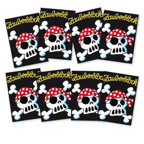 Zauberblöckchen Set Jolly Roger - Mitgebsel Kindergeburtstag