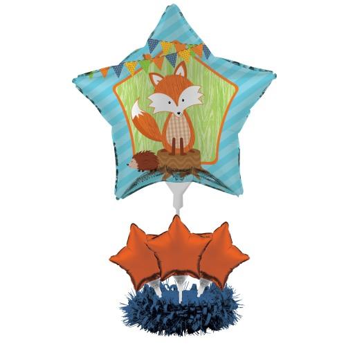 Folienballon Tischdeko Set Fuchs Party - Deko Kindergeburtstag