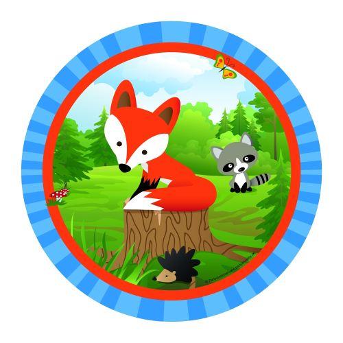 Teller Kleiner Fuchs - Deko Kindergeburtstag