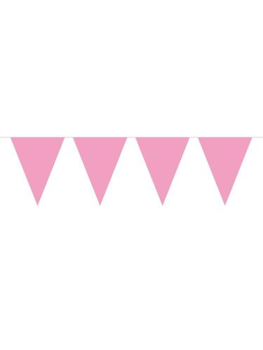 Wimpelkette Rosa - Deko Kindergeburtstag