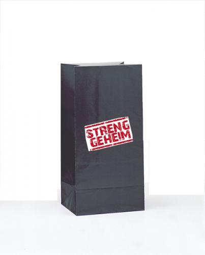 Mitgebseltüten Stren geheim inkl. Sticker zum Aufkleben
