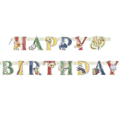 Happy Birthday Girlande Harry Potter Deko Kindergeburtstag